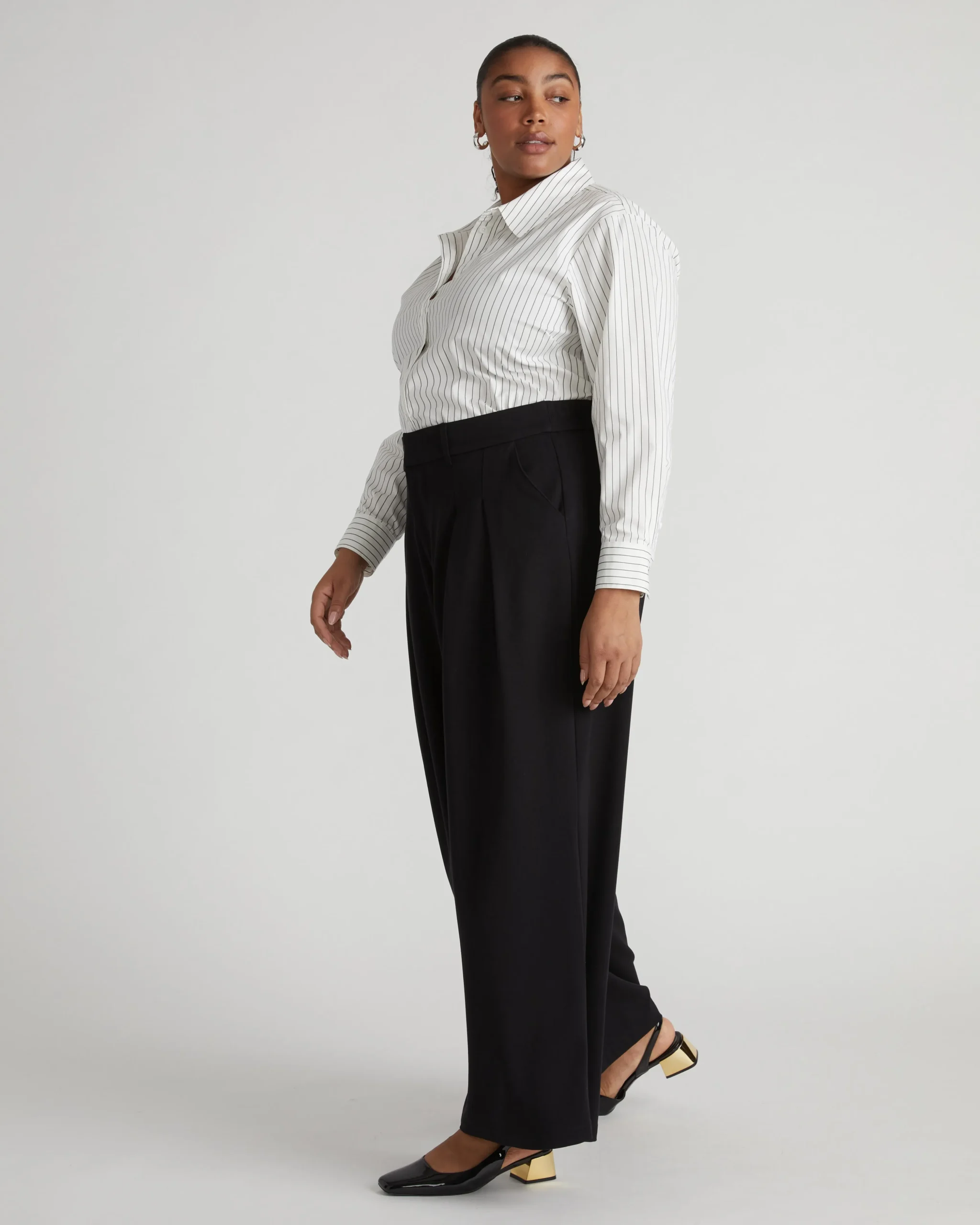 All Day Palais Wide Leg Pants Black