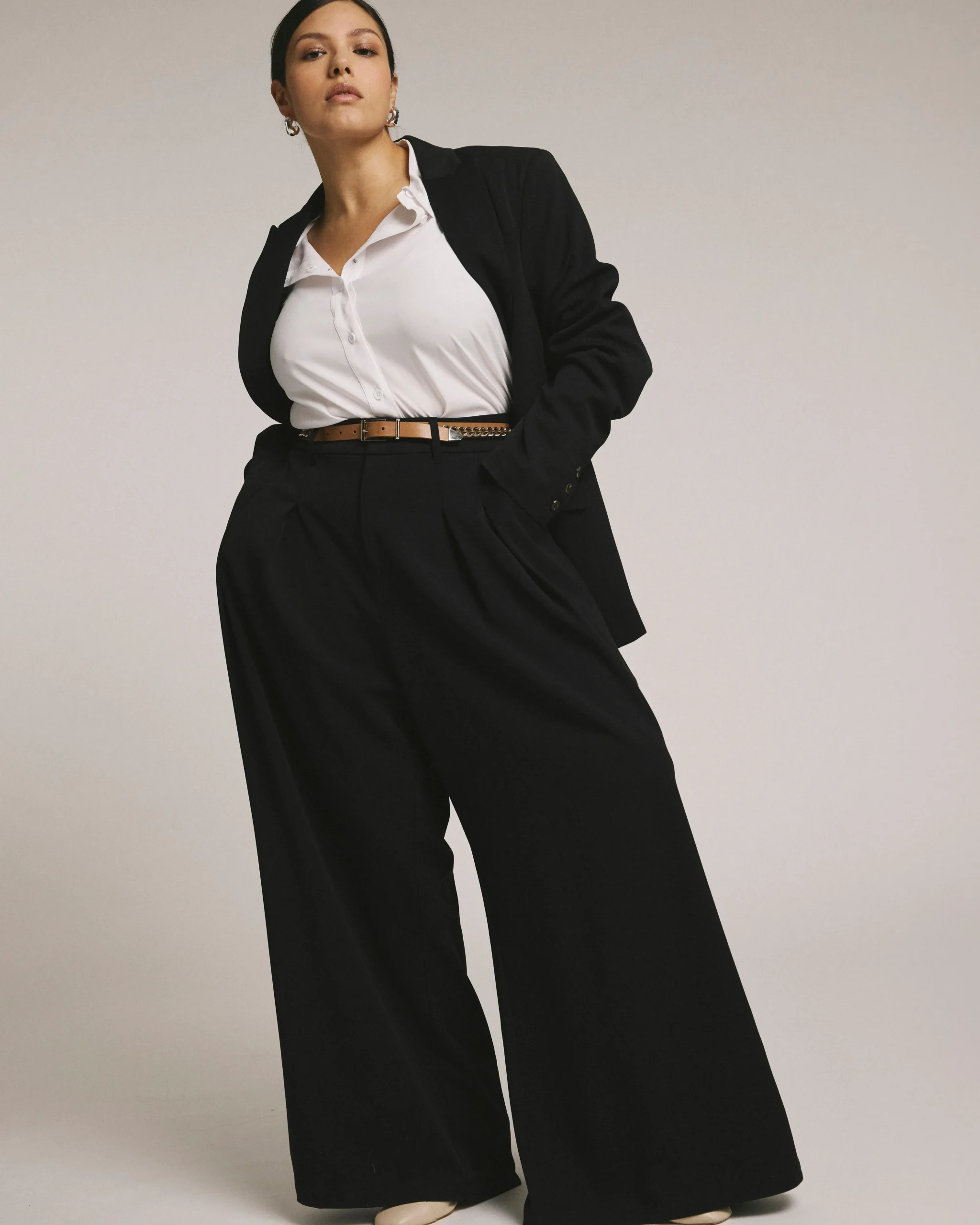 All Day Palais Wide Leg Pants Black
