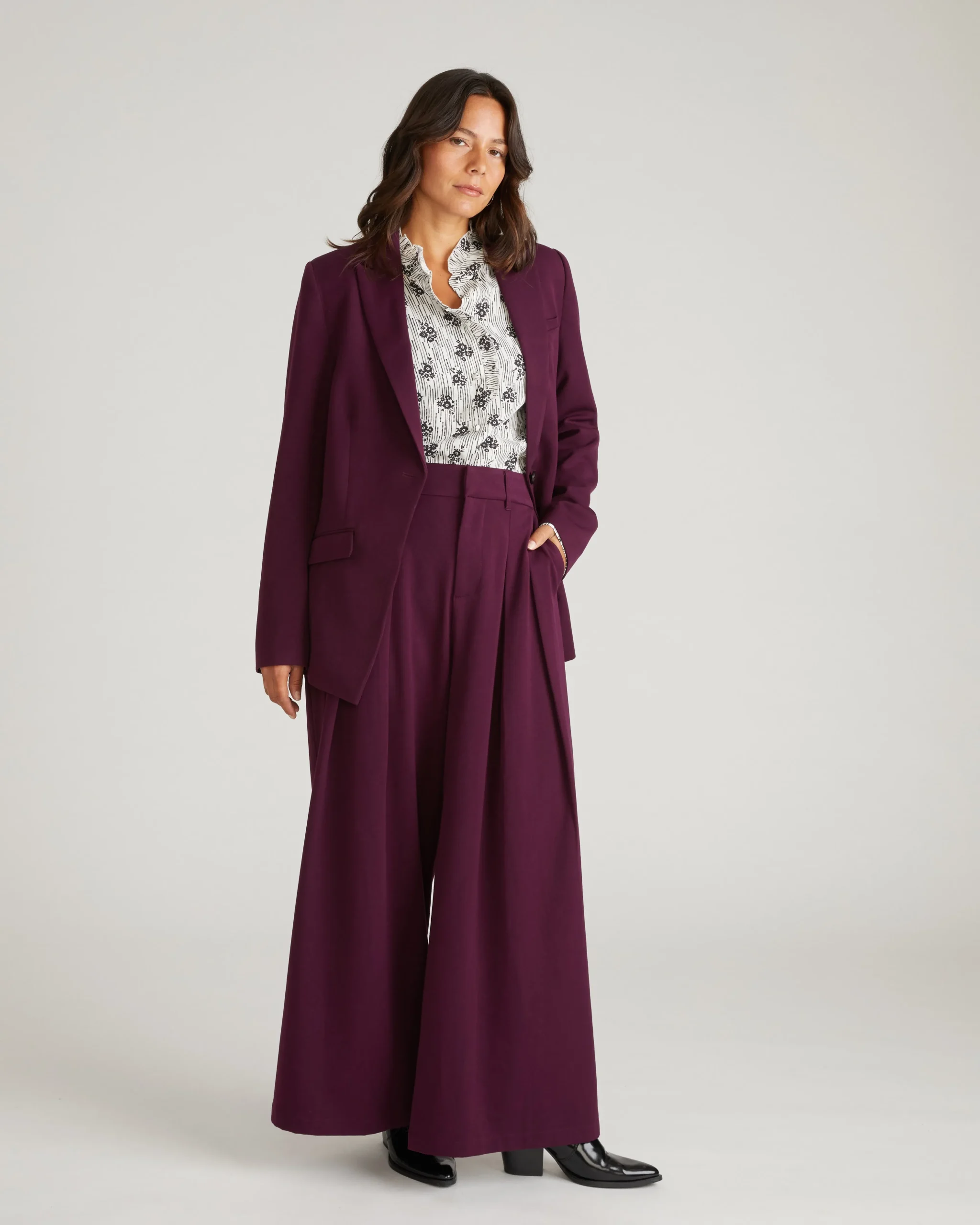 All Day Palais Wide Leg Pants Gamay