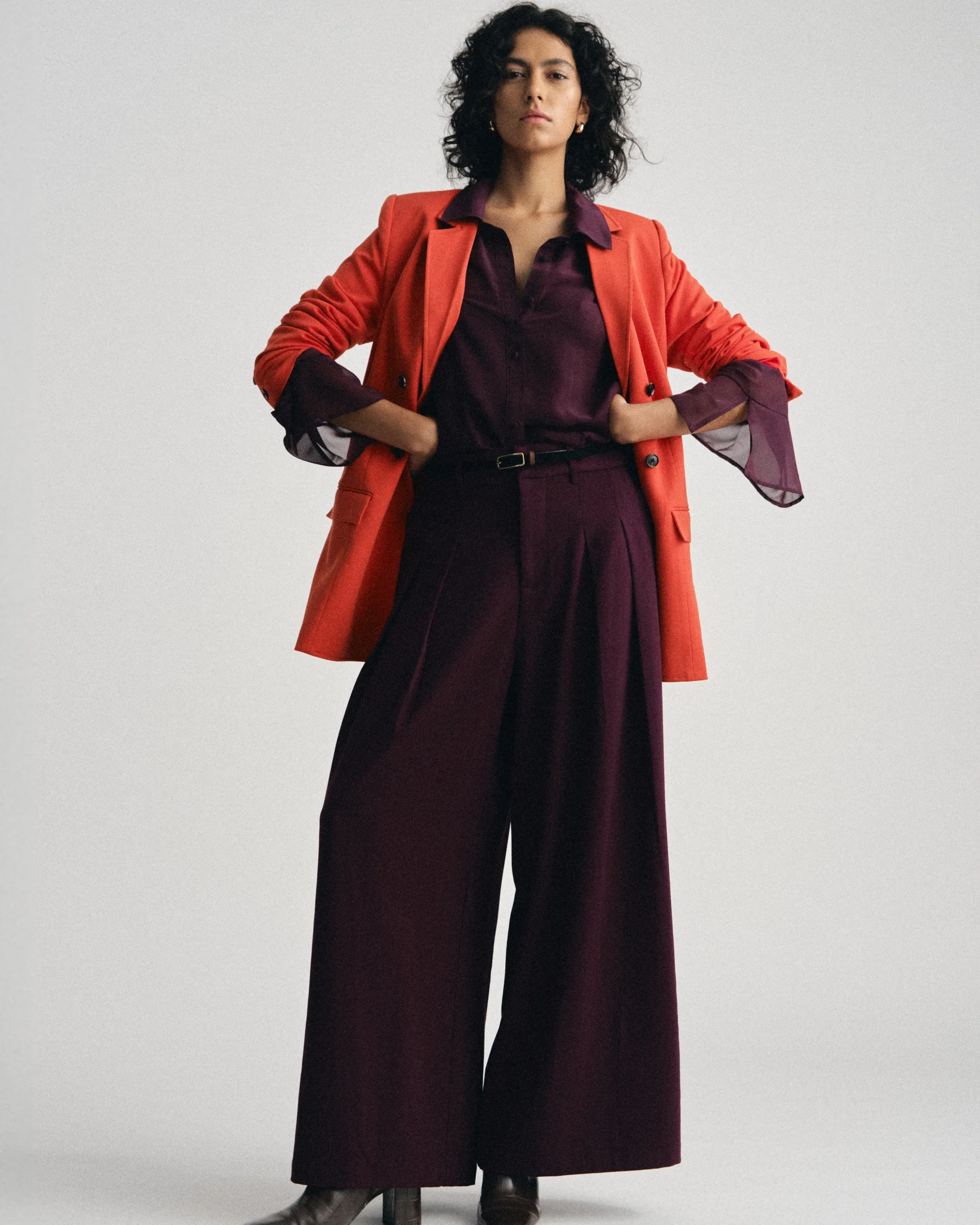 All Day Palais Wide Leg Pants Gamay