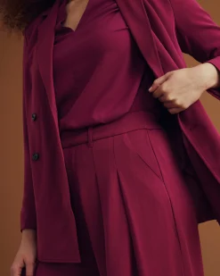 All Day Warren Double Breasted Blazer Goji Berry