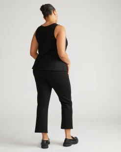 Amaya Ponte Kick Flare Pants Black