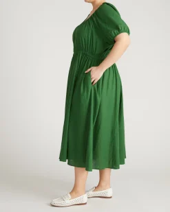 Andrea Linen Blend Dress Jardin