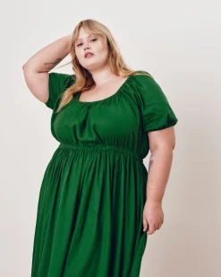 Andrea Linen Blend Dress Jardin