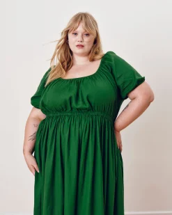 Andrea Linen Blend Dress Jardin