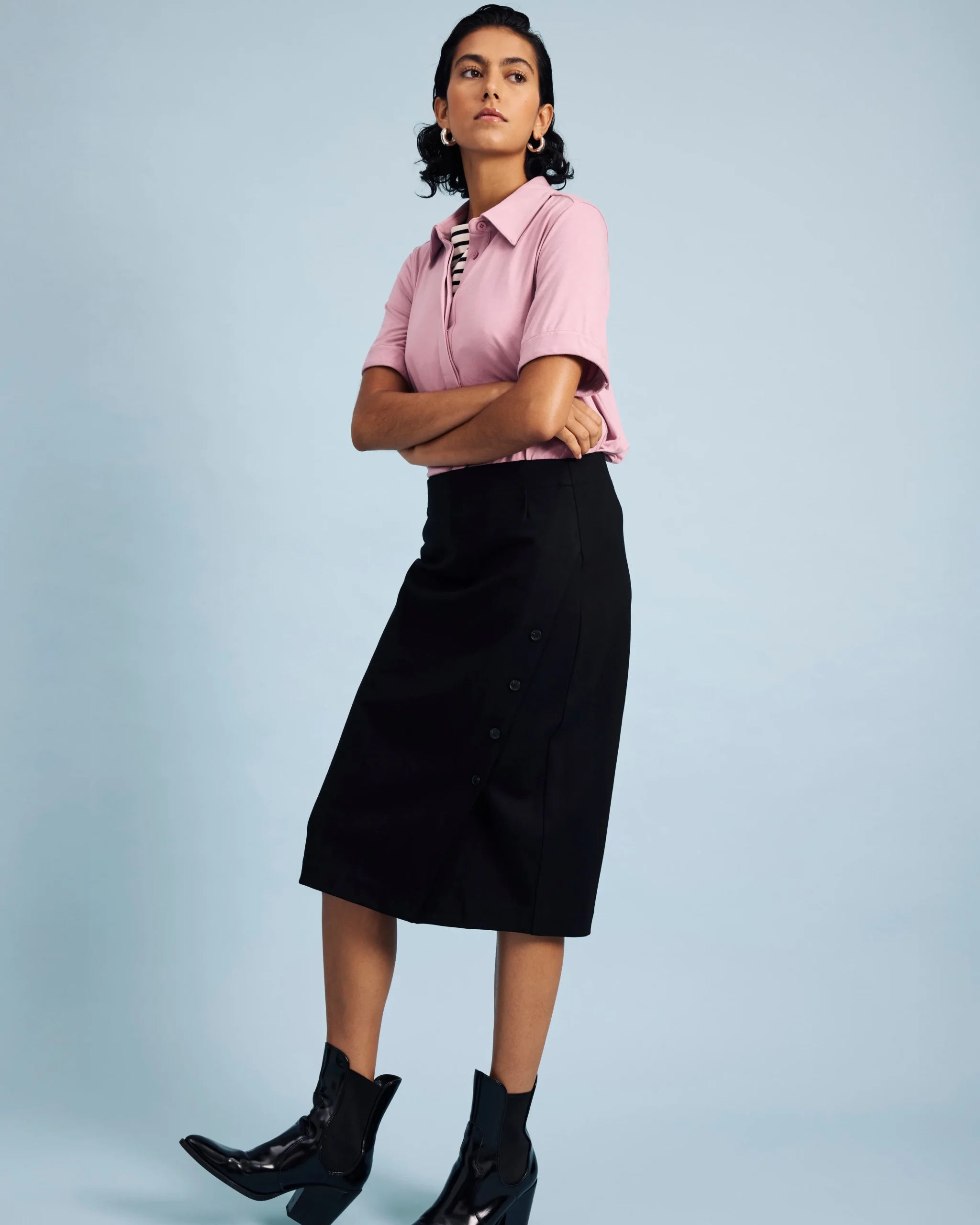 Anya Ponte Skirt Black