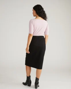 Anya Ponte Skirt Black