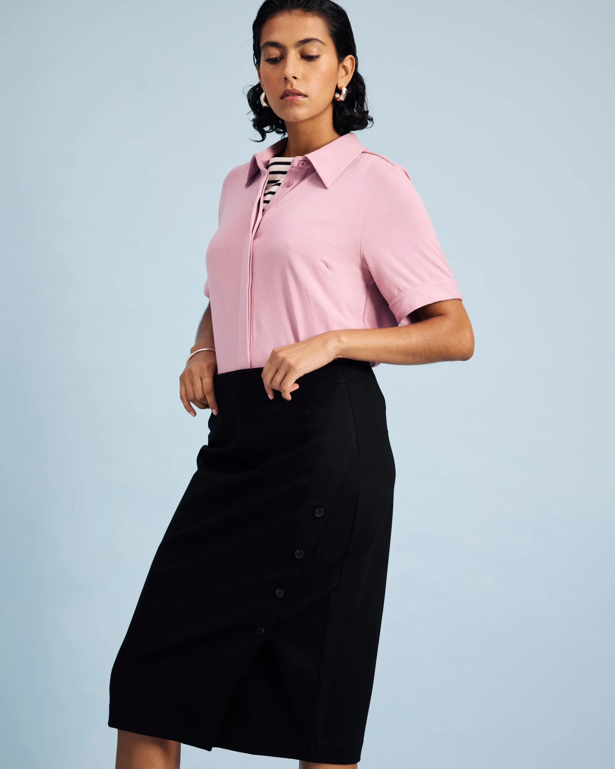 Anya Ponte Skirt Black