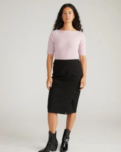 Anya Ponte Skirt Black