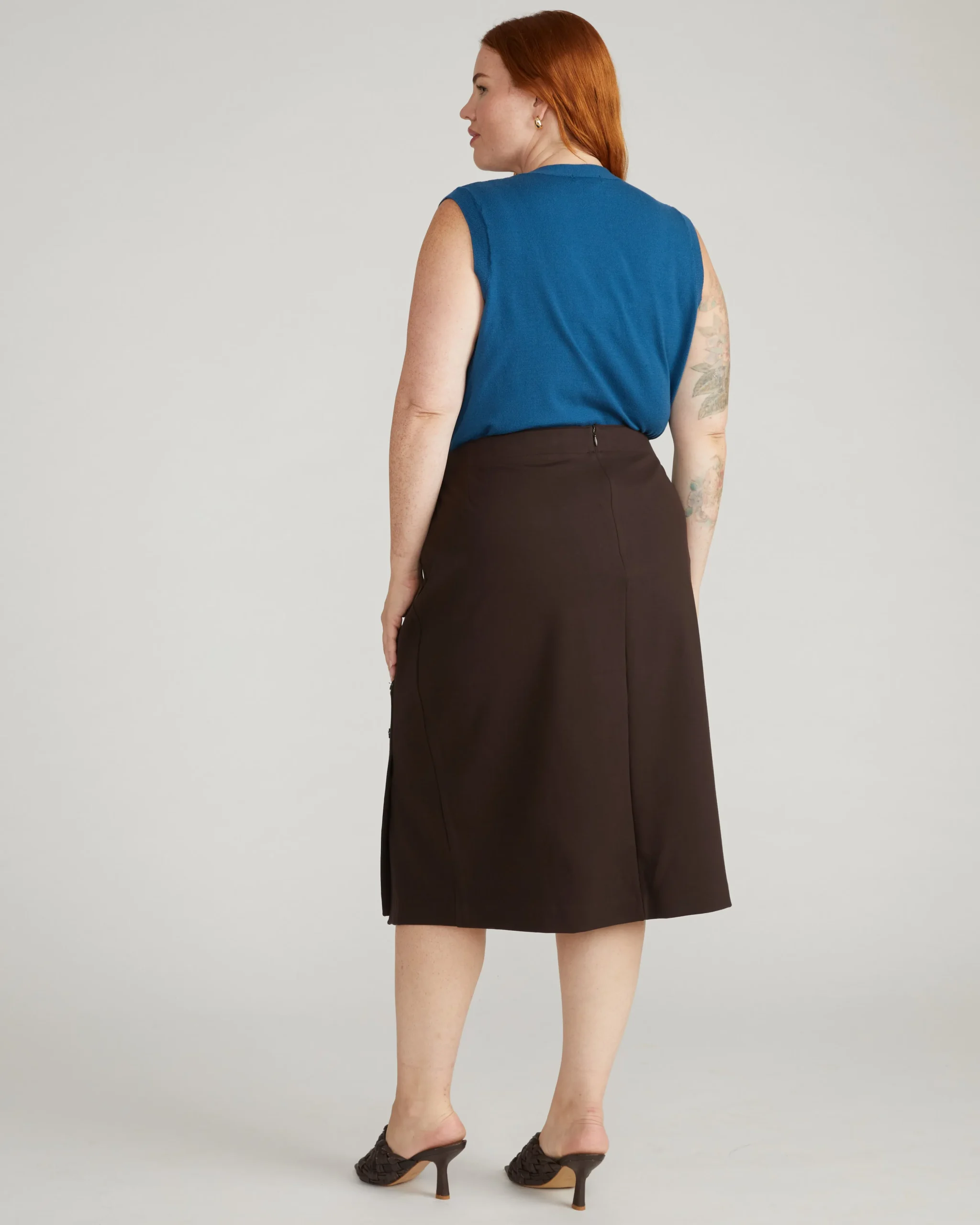 Anya Ponte Skirt Espresso