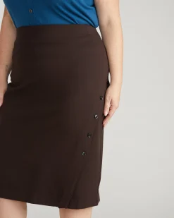 Anya Ponte Skirt Espresso
