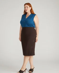Anya Ponte Skirt Espresso