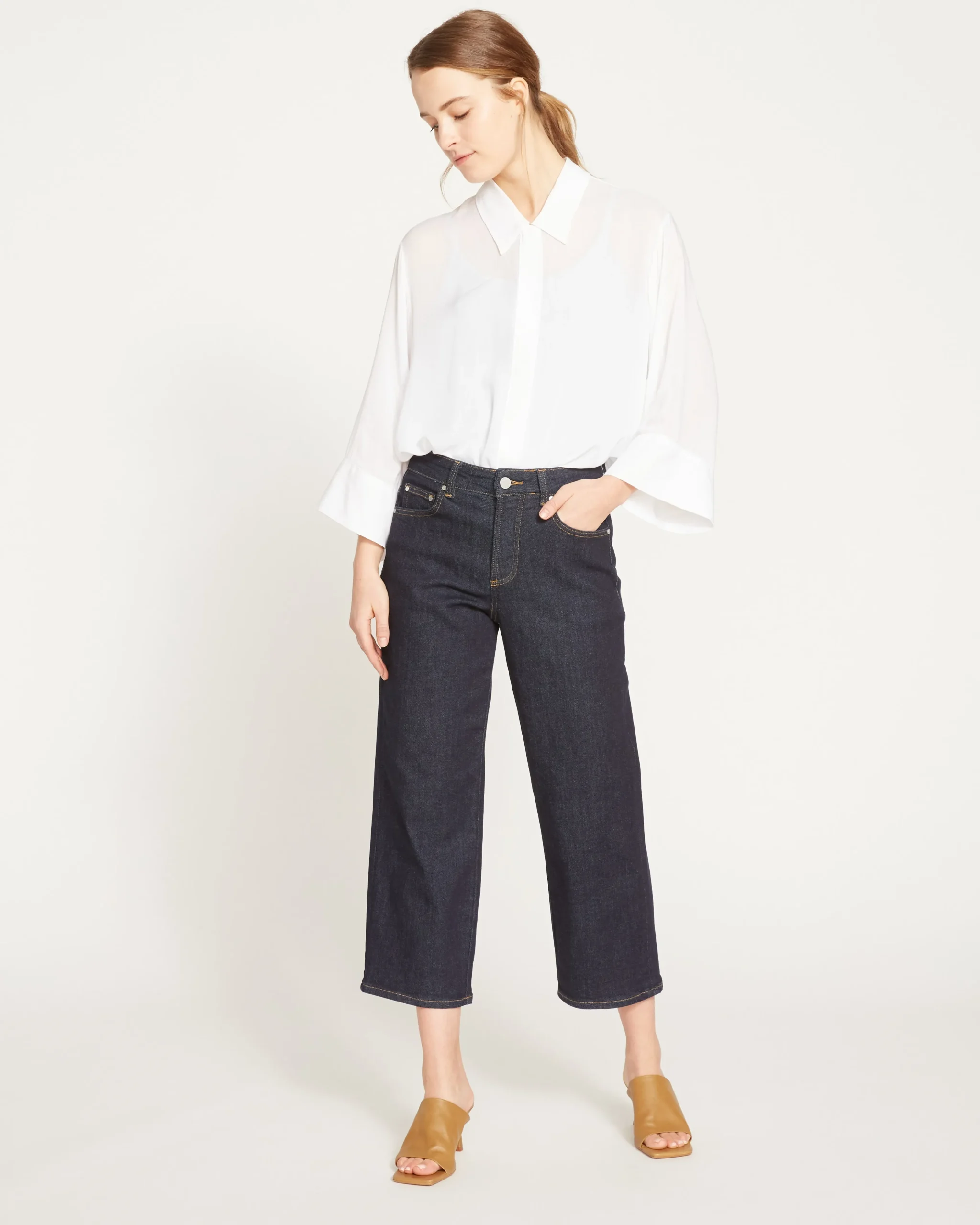 Bae Boyfriend Crop Jeans Vintage Indigo Selvedge
