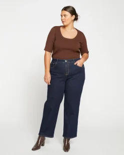 Bae Boyfriend Straight Leg Jeans Vintage Indigo Selvedge