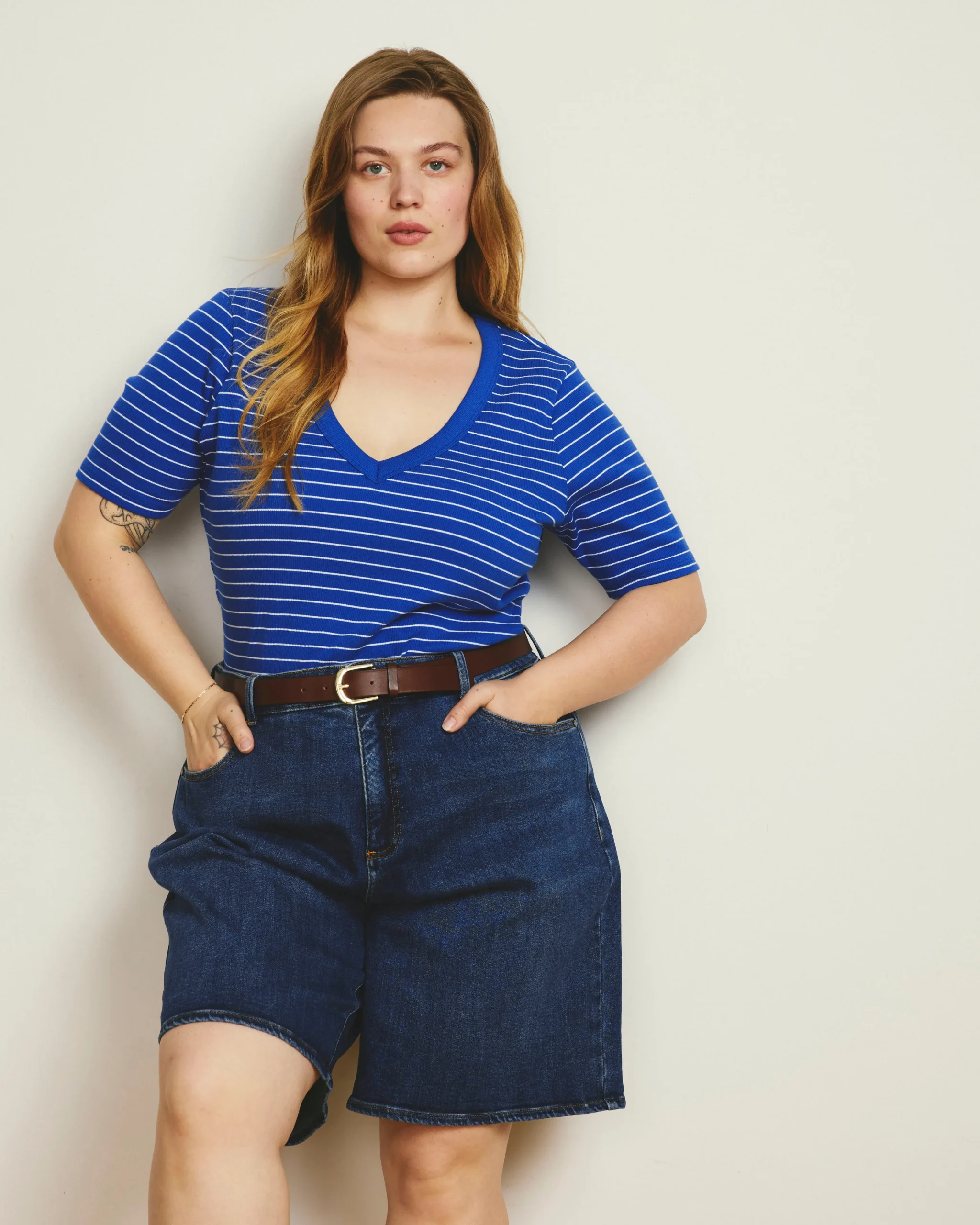 Bae Denim Shorts Dark Indigo