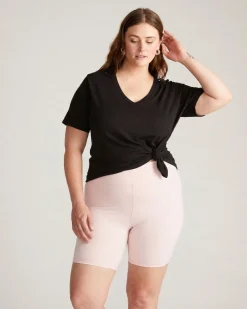 Barely-There Slip Shorts Pale Pink