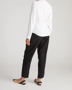 Beacon Stretch Cupro Wrap Shirt White