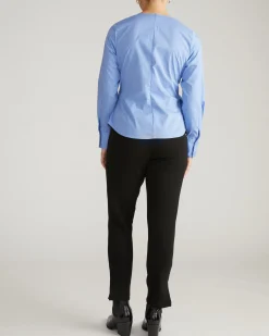 Beacon Stretch Poplin Wrap Shirt Soft Blue