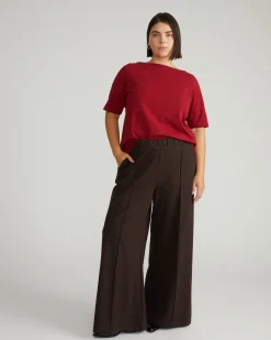 Bella Boatneck Tee Garnet
