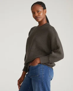 Better-Than-Wool Dolman Sweater Graphite