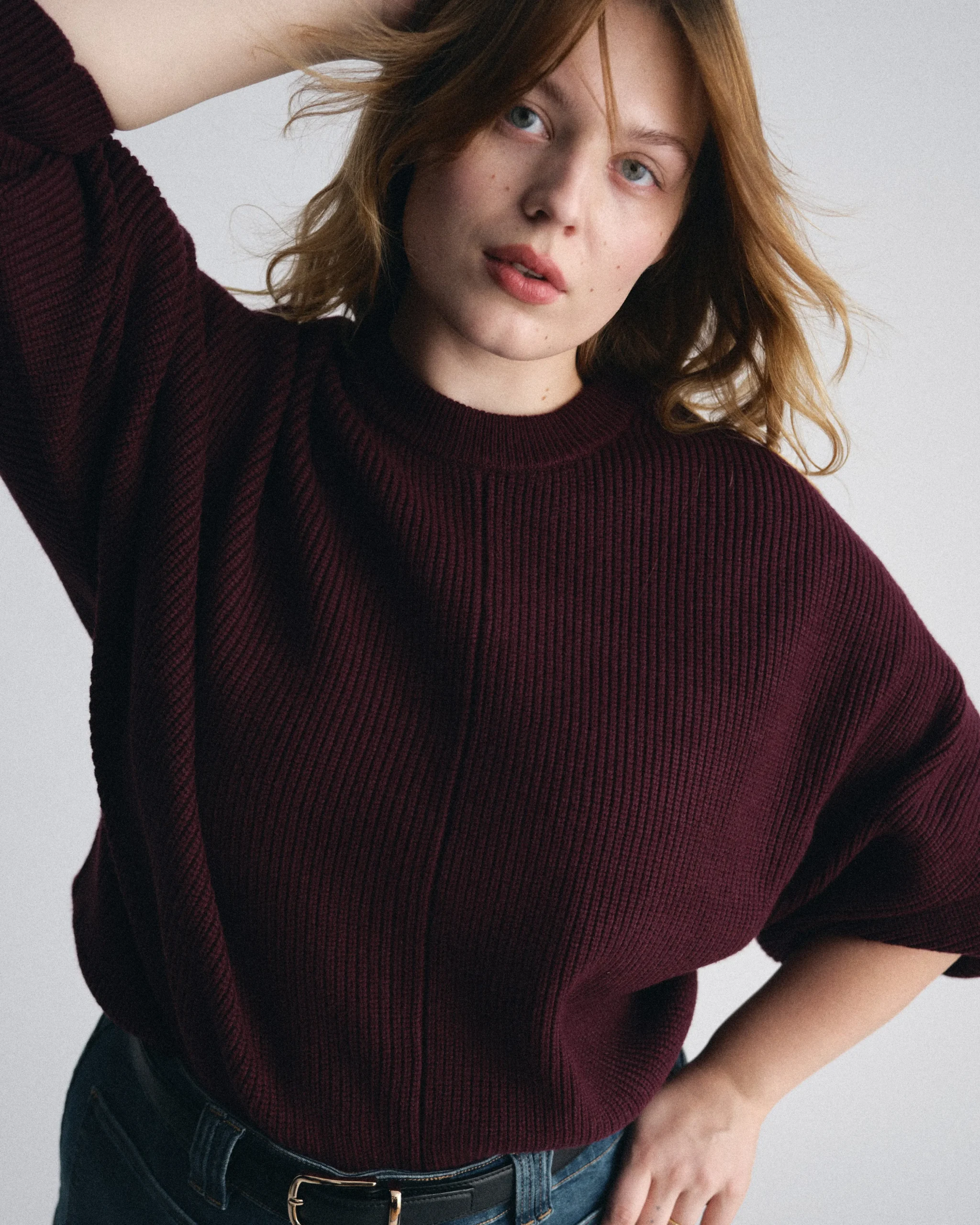Better-Than-Wool Dolman Sweater Gamay