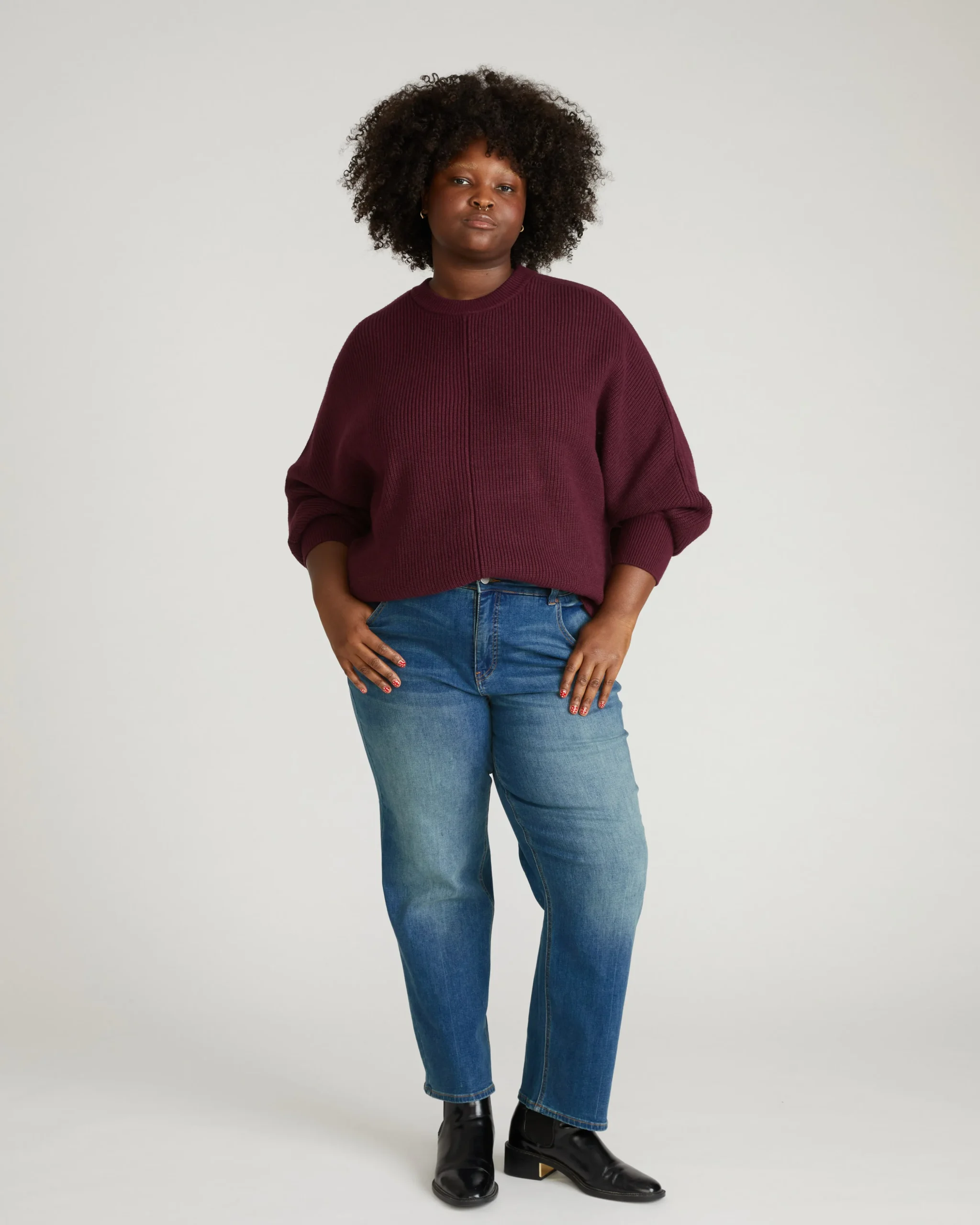 Better-Than-Wool Dolman Sweater Gamay