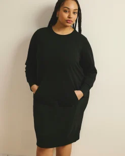 Bree Sweatshirt Dress Black