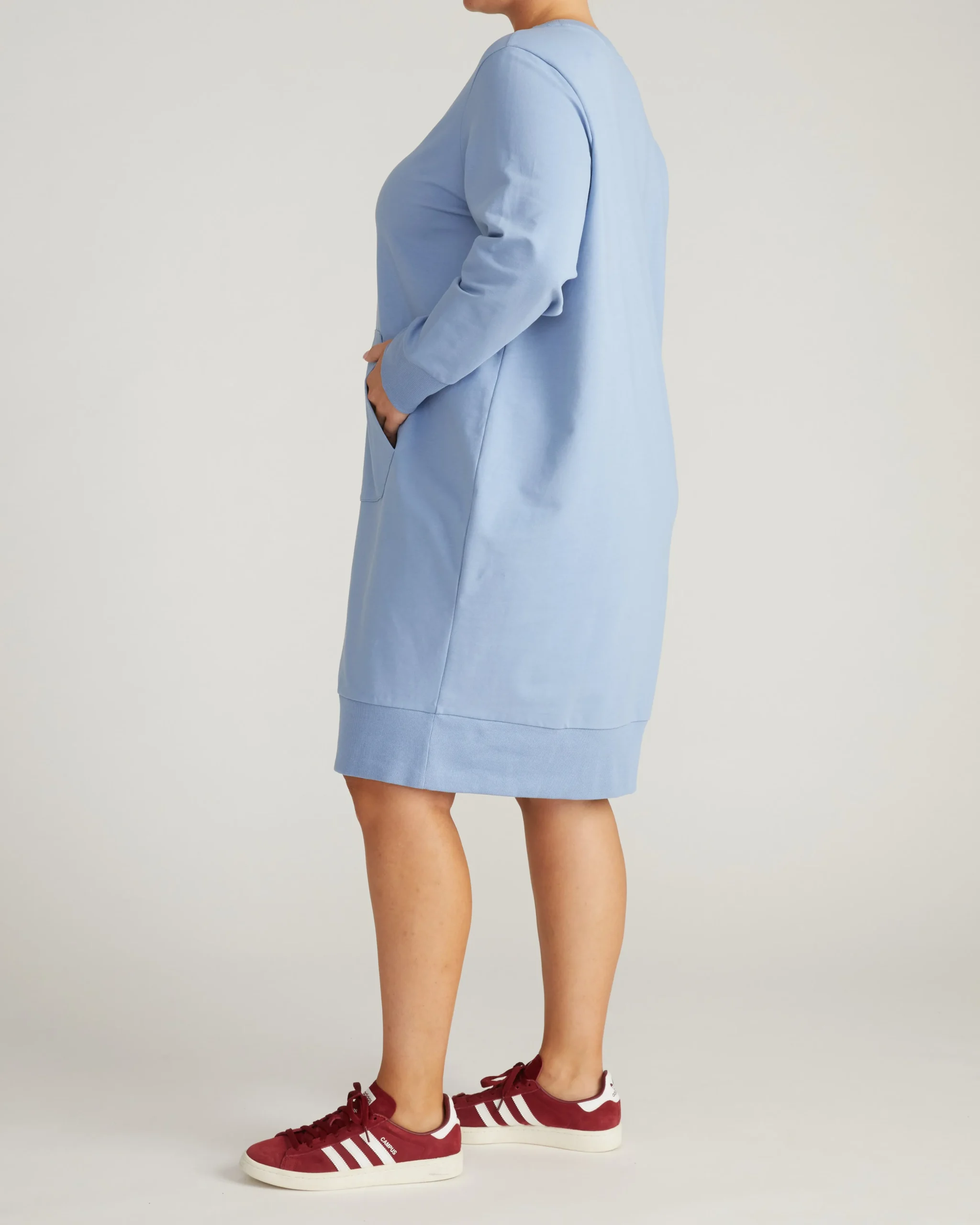 Bree Sweatshirt Dress Graceful Blue
