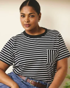 Breton Stripe Garcon Tee Black/White Stripe