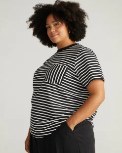 Breton Stripe Garcon Tee Black/White Stripe