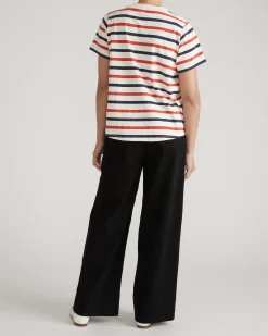 Breton Stripe Garcon Tee Red/White/Blue Stripe