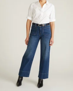Button Back Poplin Polo Shirt White