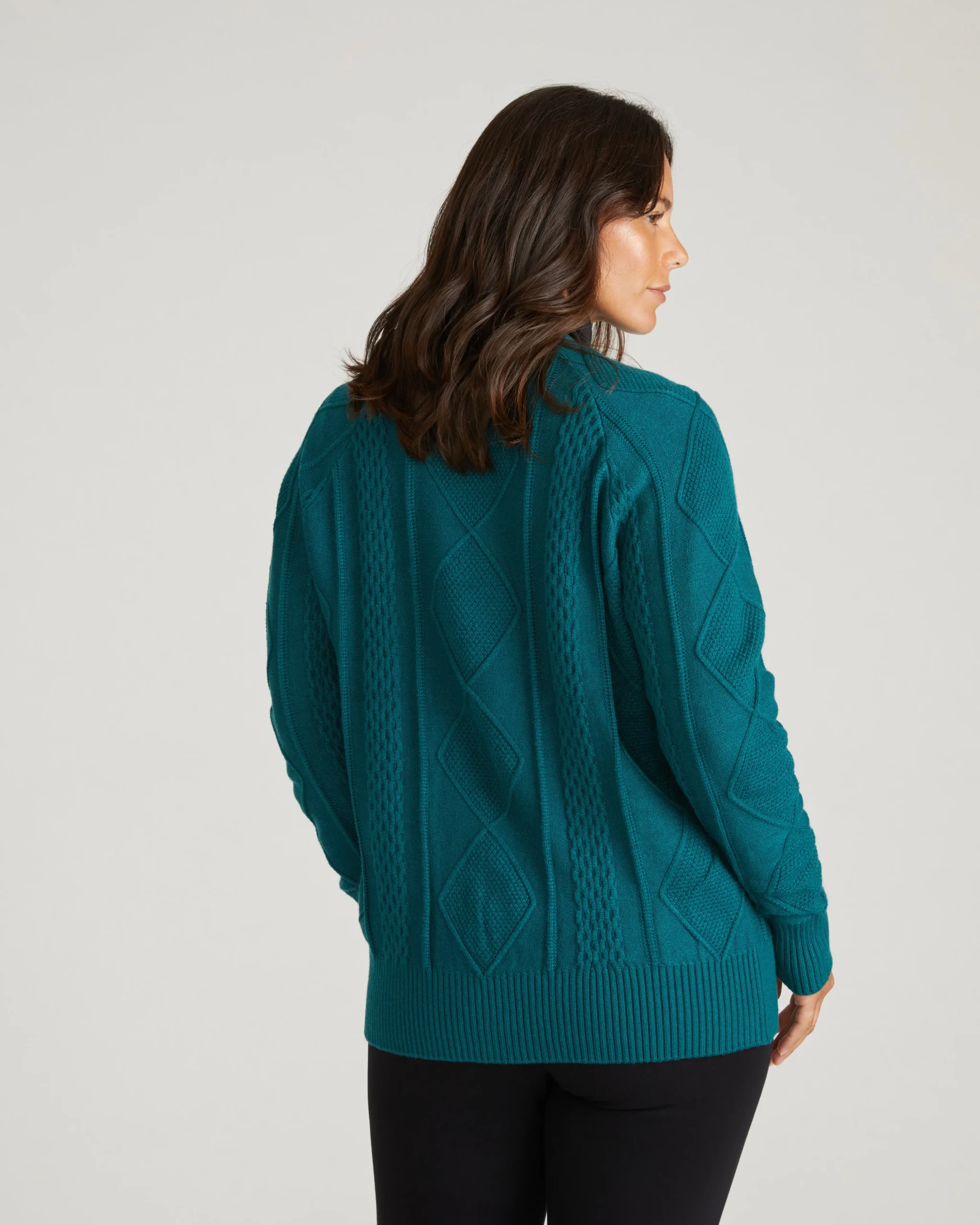 Cable Knit Cardigan Botanic