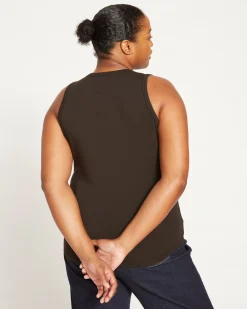 Cai High Neck Tank Black