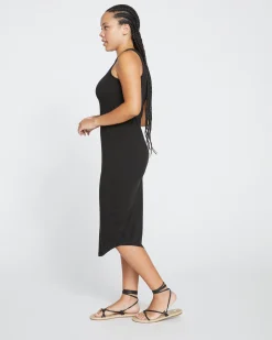 Cai High Neck Tank Dress Black