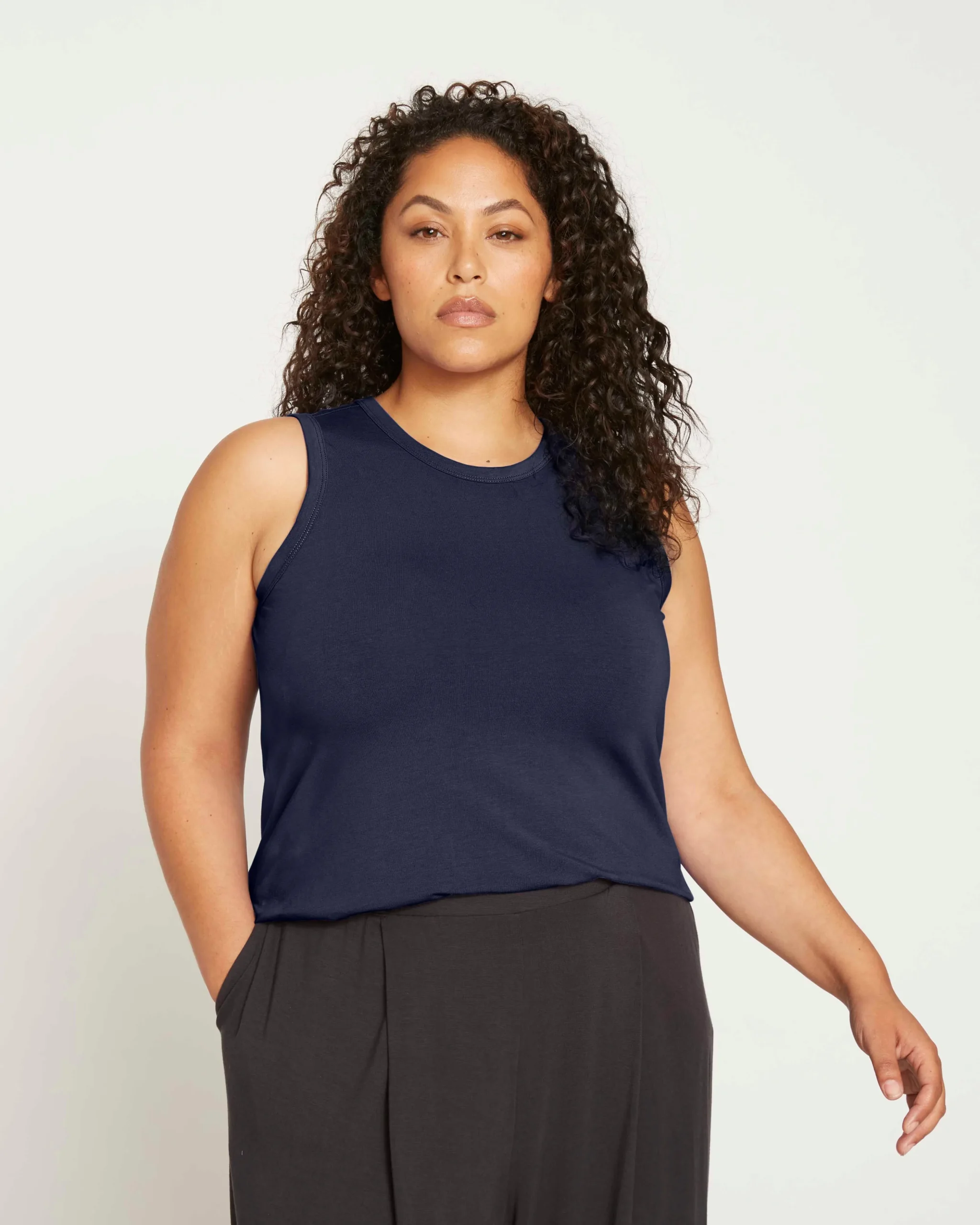 Cai High Neck Tank Midnight
