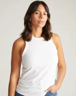 Cai High Neck Tank White