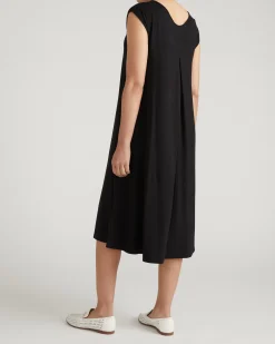 Capri Divine Jersey Flared Dress Black