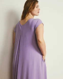 Capri Divine Jersey Flared Dress Spring Iris