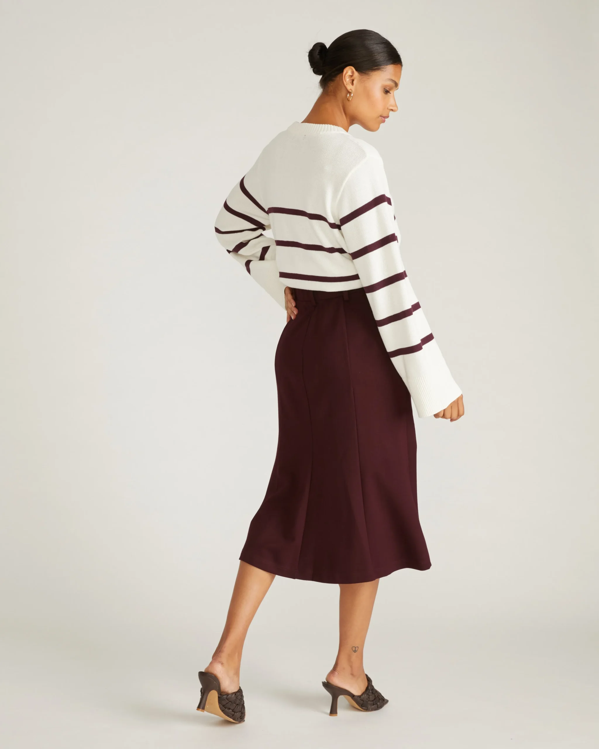 Carla Ponte Skirt Black Cherry