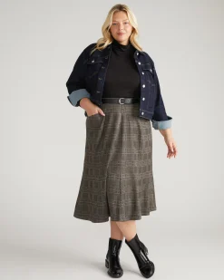 Carla Ponte Skirt British Plaid