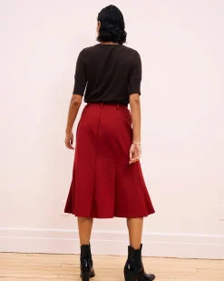 Carla Ponte Skirt Garnet