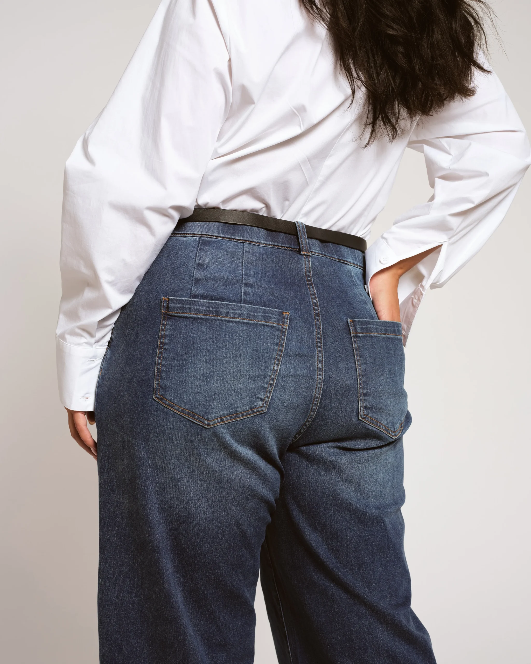 Carol High Rise High Stretch Jeans Saint Lawrence Blue