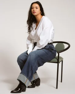 Carol High Rise High Stretch Jeans Saint Lawrence Blue