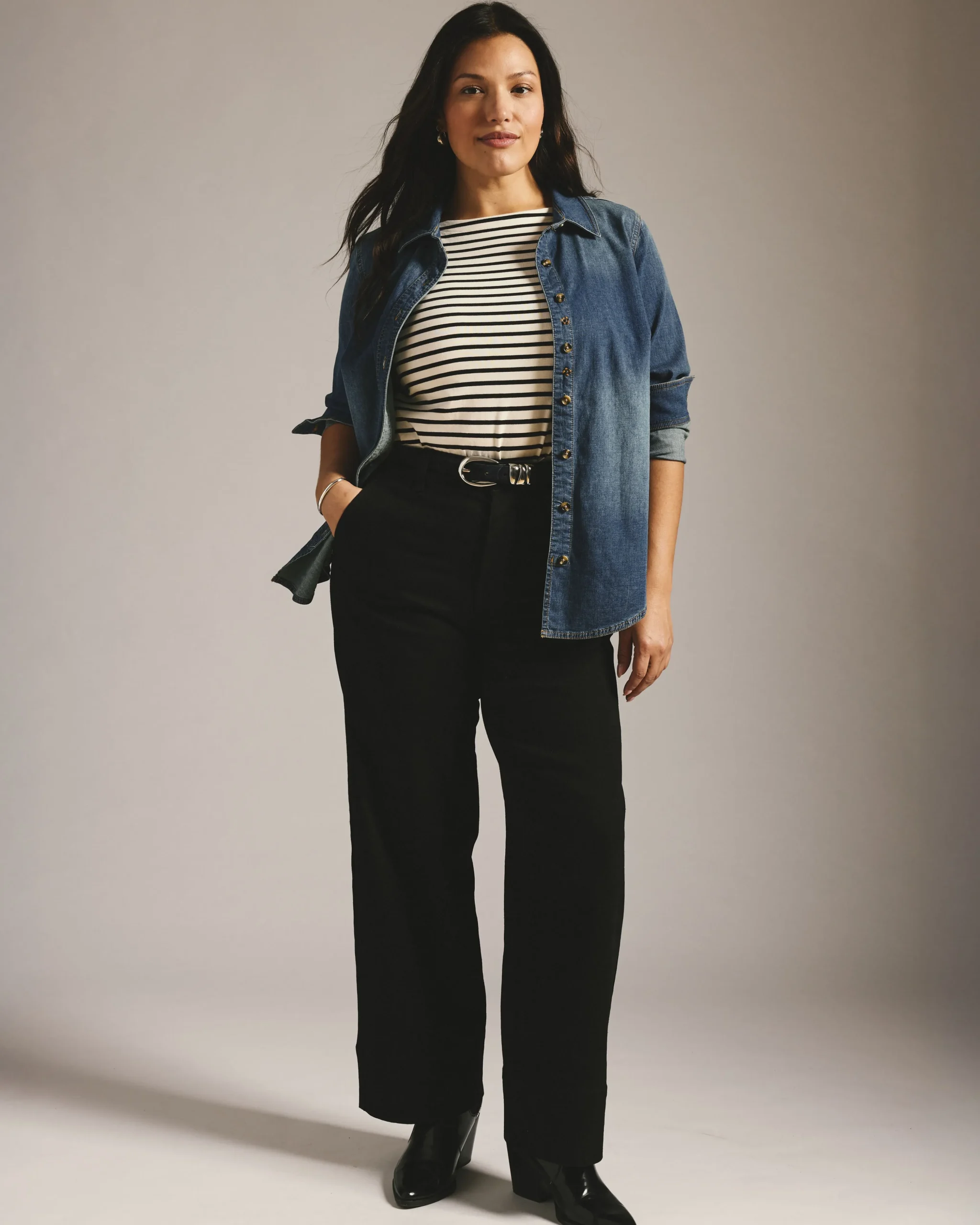 Carol High Rise High Stretch Jeans Jet Black