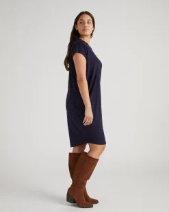 Carrea Relaxed Liquid Jersey Dress Midnight