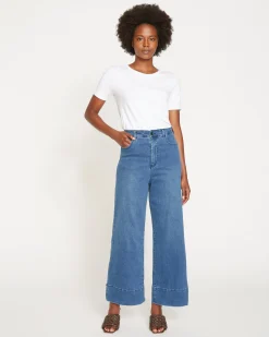 Carrie High Rise Wide Leg Jeans True Blue