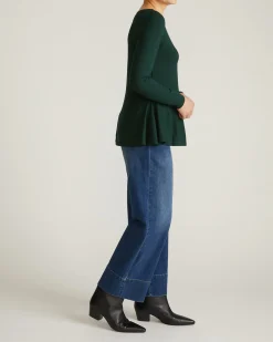 Cassandra Divine Jersey Top Forest Green