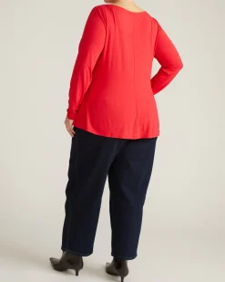 Cassandra Divine Jersey Top Lipstick