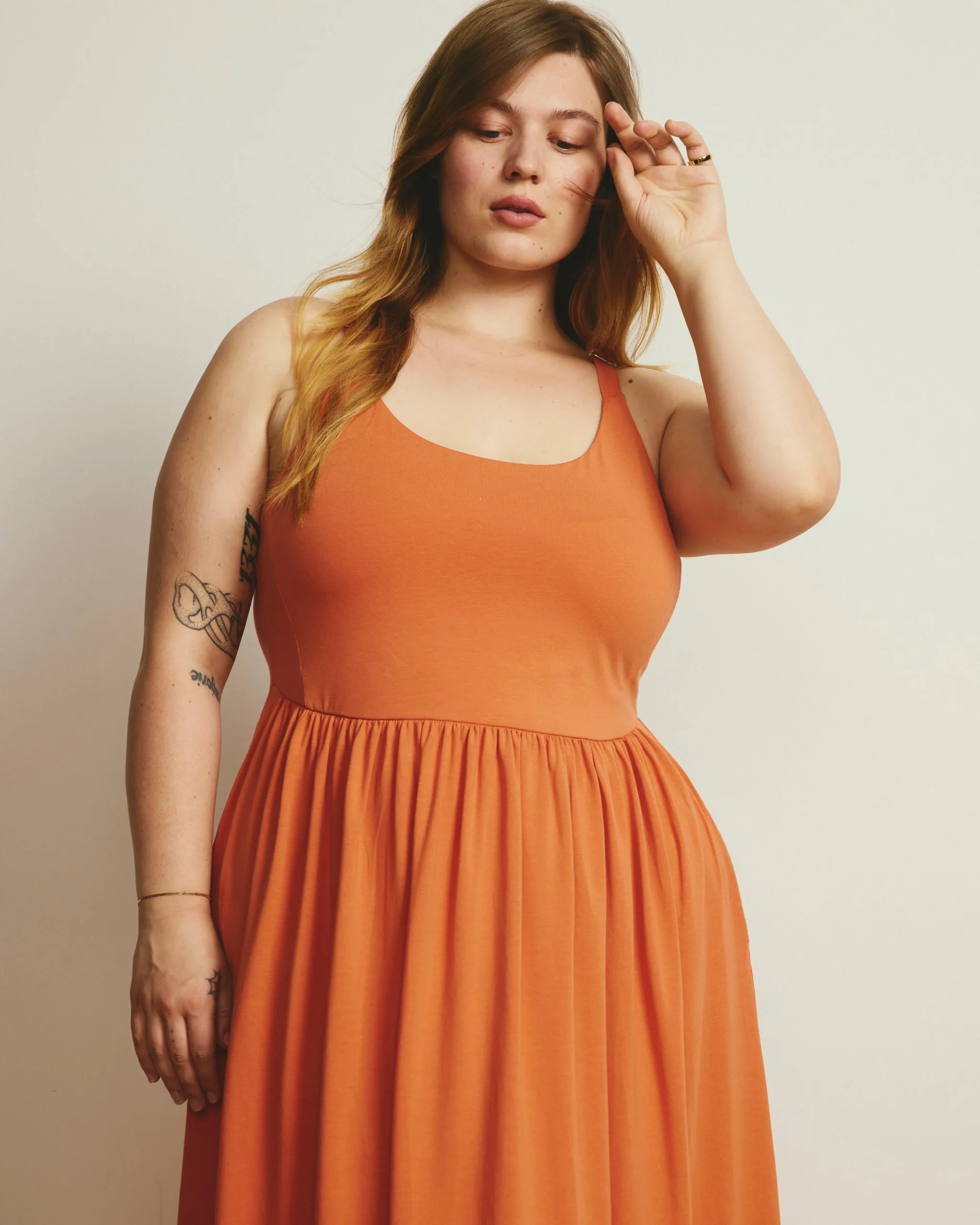 Cayo Cami Dress Italian Orange